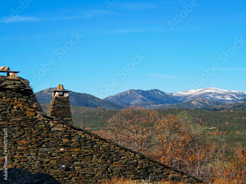 Mountain landscape in the Sierra Norte de Guadalajara, in Majaelrayo. Spain photo