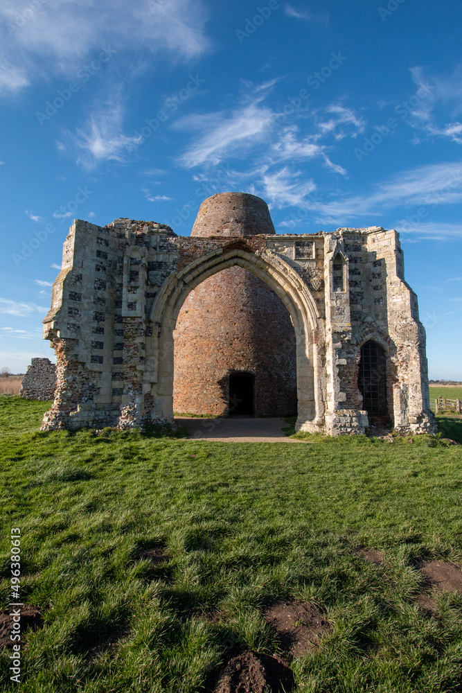 St. Benet's Abbey at Ludham in the Norfolk Broads, UK