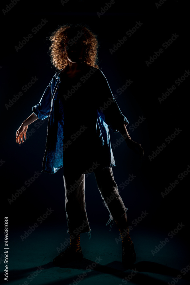 Obraz premium Modern dance silhouette artist