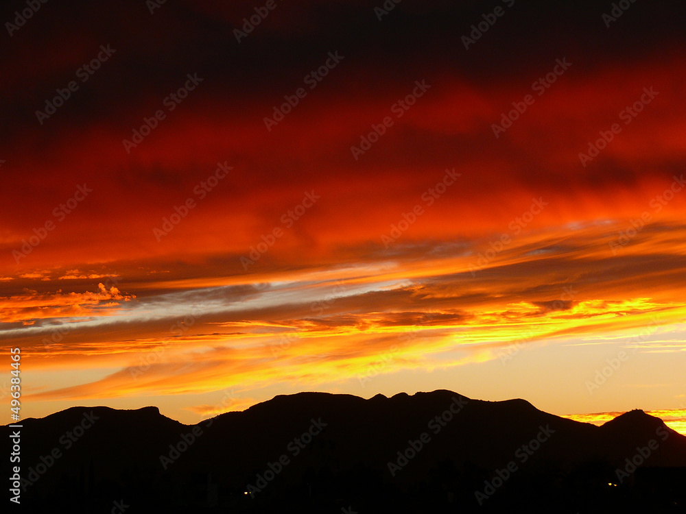 Obraz premium Atardecer cerro del muerto.