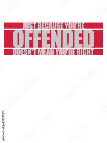 Balken Spruch Offended 