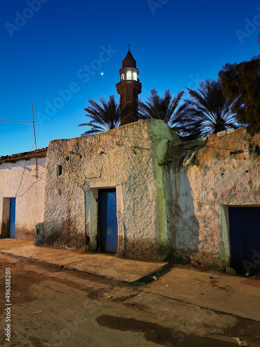 the Ancient Mosque at dusk