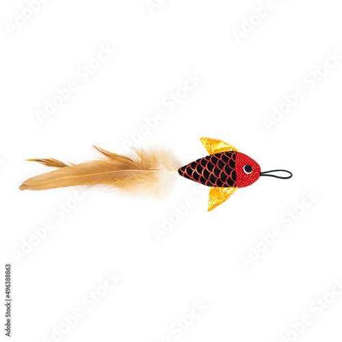 goldfish on white toys for dog and cat pet