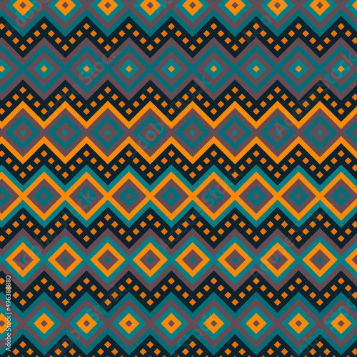 Ethnic pattern geometric colombian wayuu	
