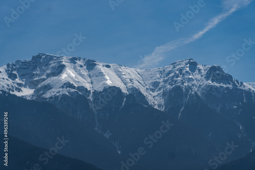 snow covered mountains, Bucegi Mountains, Romania 