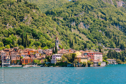 Village of Varenna view from lake Como