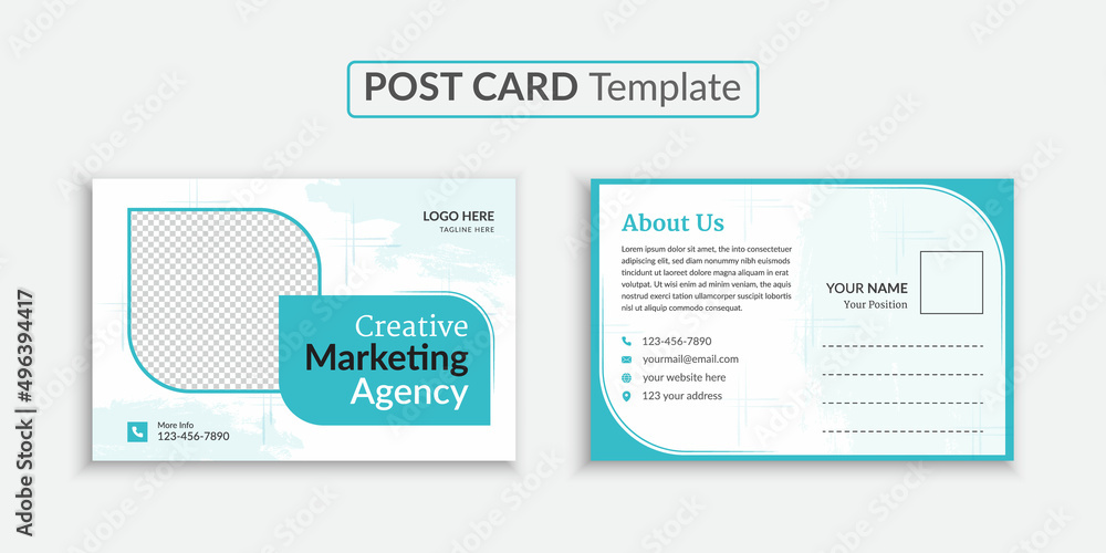 Corporate professional business postcard design template for your business, direct mail EDDM design Corporate professional business postcard design template for your business, direct mail EDDM design