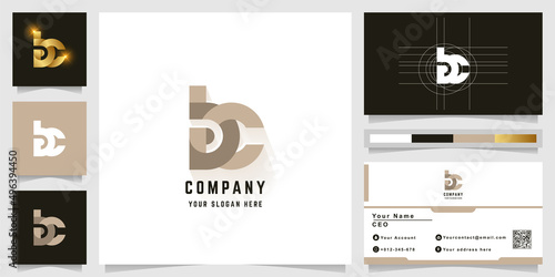 Letter bc or bac monogram logo