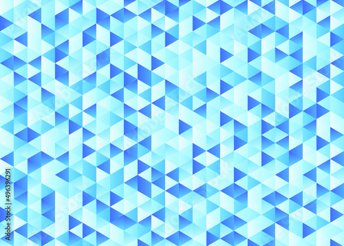 Triangle blue lightblue darkblue abstract geometric gradient background