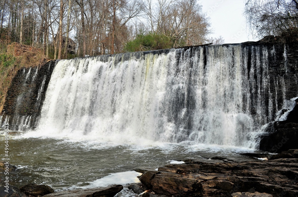 Fototapeta premium waterfall river and forest