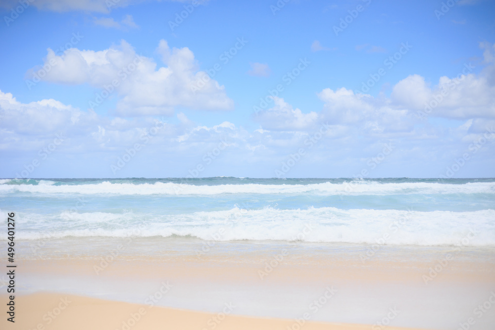 ボンダイビーチの綺麗な空と海
