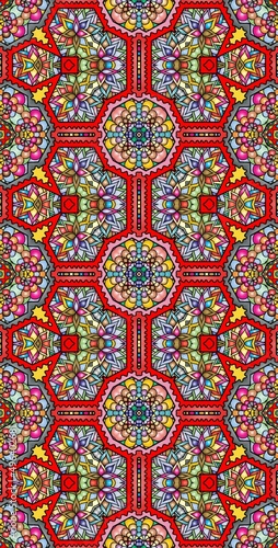 Fractodome Colorful Seamless Fractal Patterns