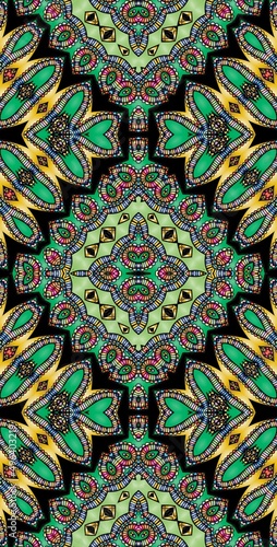 Fractodome Colorful Seamless Fractal Patterns