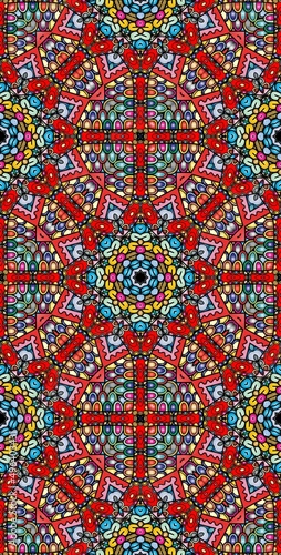 Wallpaper Mural Fractodome Colorful Seamless Fractal Patterns Torontodigital.ca