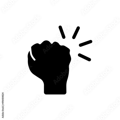 Hand knocking on door icon