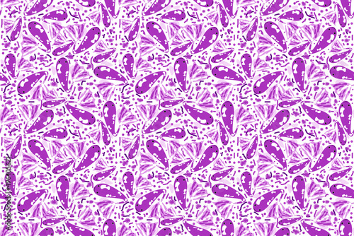 Seamless wallpaper, purple guppy pattern for background, fabric pattern, wrapping paper, and products.
