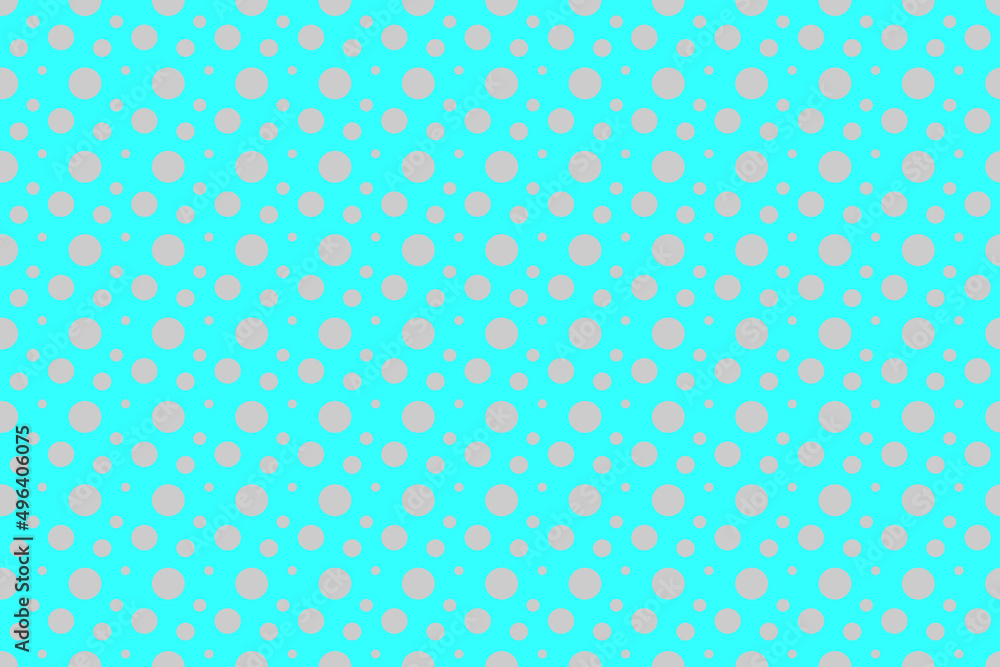Seamless gray dot pattern pattern, for a light blue background.