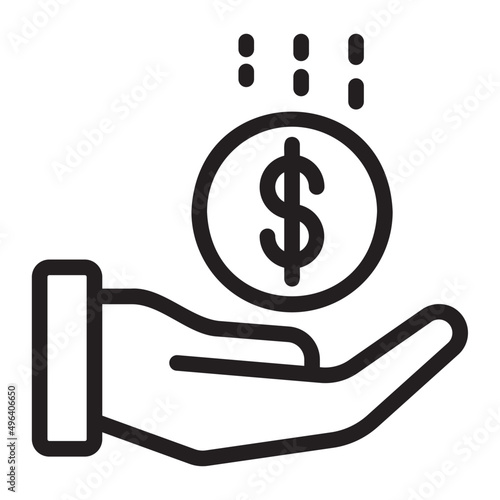 saving line icon