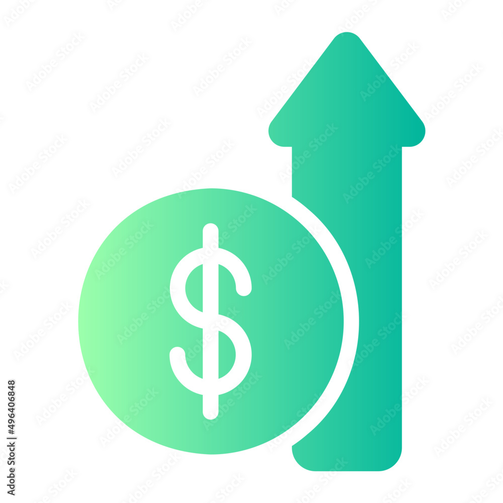Revenue gradient icon Revenue gradient icon