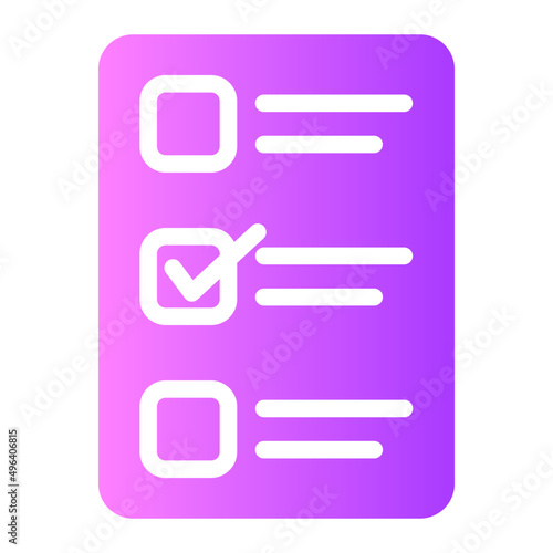 check gradient icon