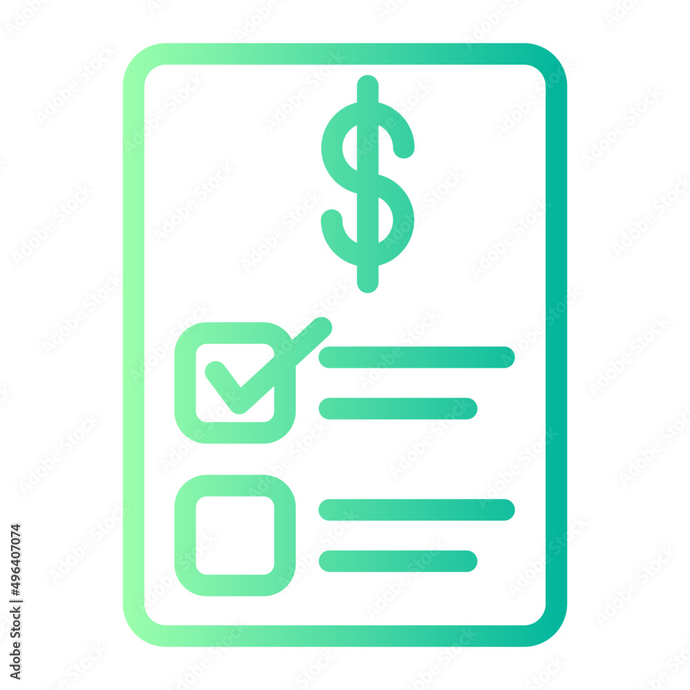 invoice gradient icon invoice gradient icon