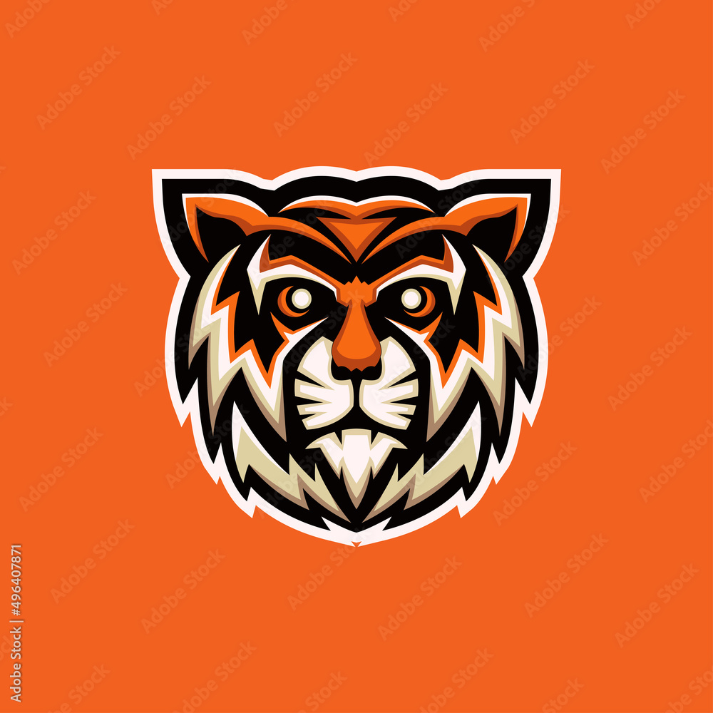 Tiger head vector icon, animal, mascot logo design Tiger head vector icon, animal, mascot logo design