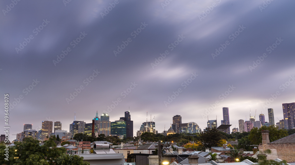 Melbourne skyline from Fitzroy 