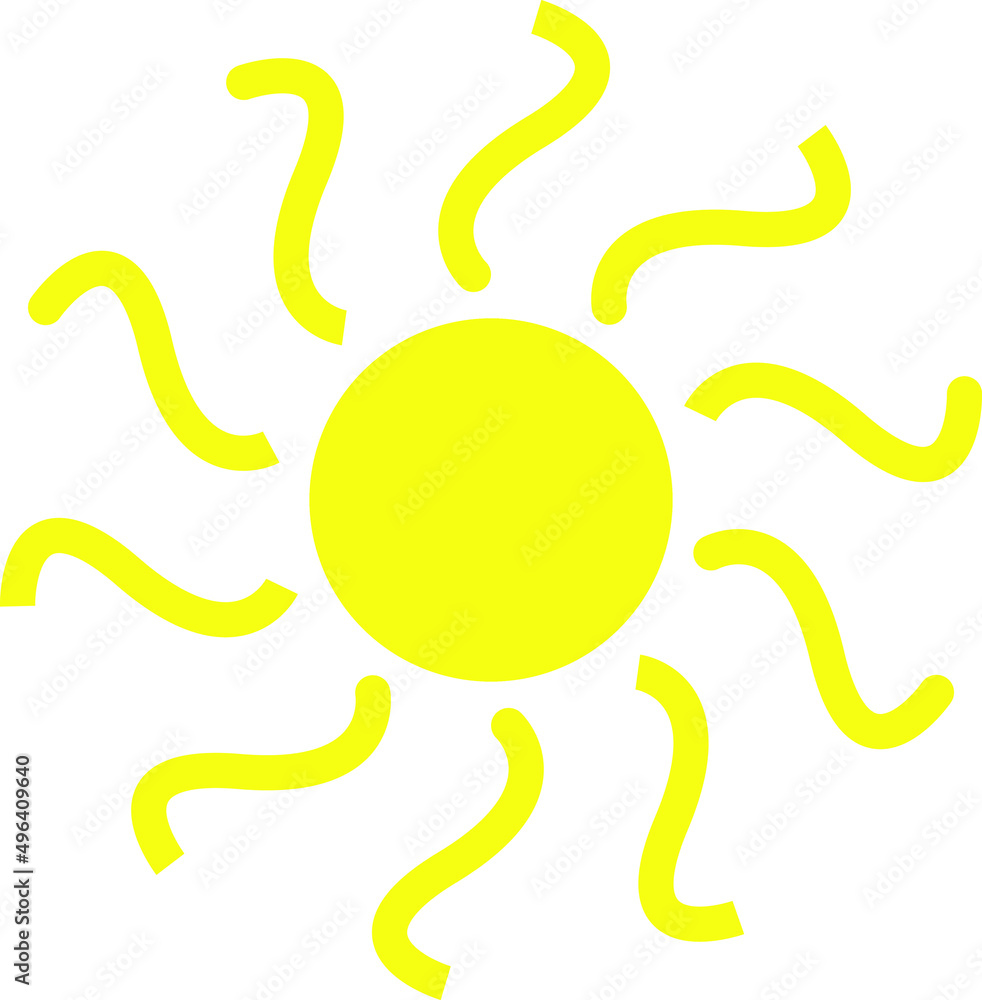 icon of sun vector icon of sun vector