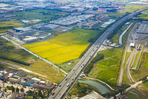 Ningbo rural landscape in lovely season photo