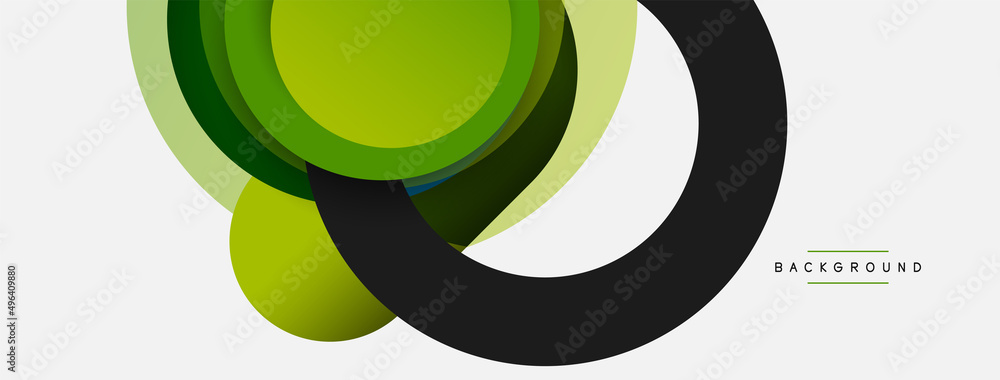 Circle and round shapes abstract background. Vector illustration for wallpaper banner background or landing page Circle and round shapes abstract background. Vector illustration for wallpaper banner background or landing page