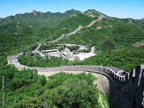 The Great Wall of China in Beijing, China at sunny day