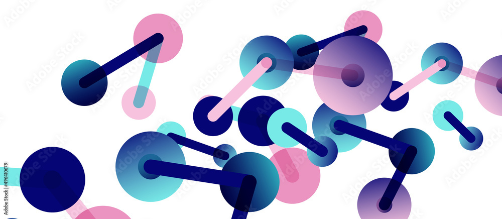 Line points connections geometric abstract background. Circles connected by lines. Trendy techno business template for wallpaper, banner, background or landing Line points connections geometric abstract background. Circles connected by lines. Trendy techno business template for wallpaper, banner, background or landing