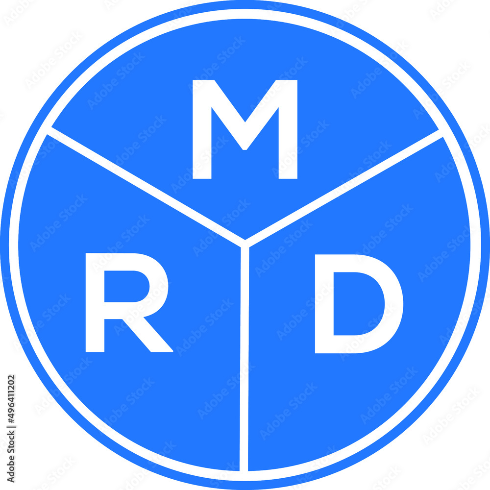 MRD letter logo design on white background. MRD creative circle letter logo concept. MRD letter design. MRD letter logo design on white background. MRD creative circle letter logo concept. MRD letter design.