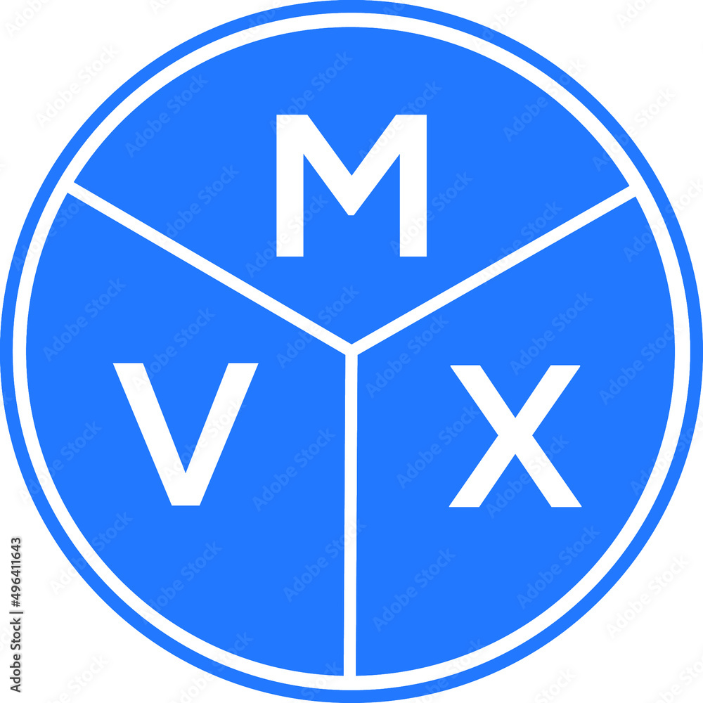 MVX letter logo design on white background. MVX creative circle letter logo concept. MVX letter design. MVX letter logo design on white background. MVX creative circle letter logo concept. MVX letter design.