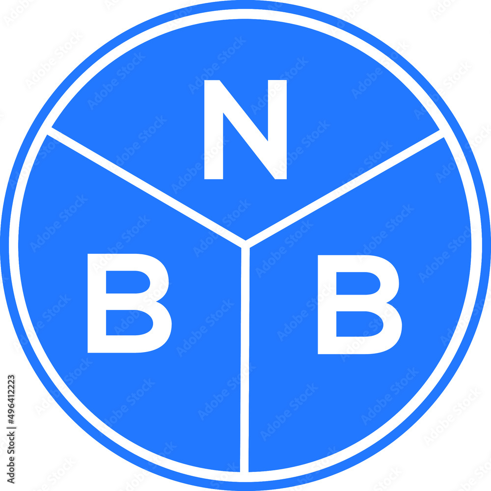 Fototapeta premium NBB letter logo design on white background. NBB creative circle letter logo concept. NBB letter design. 