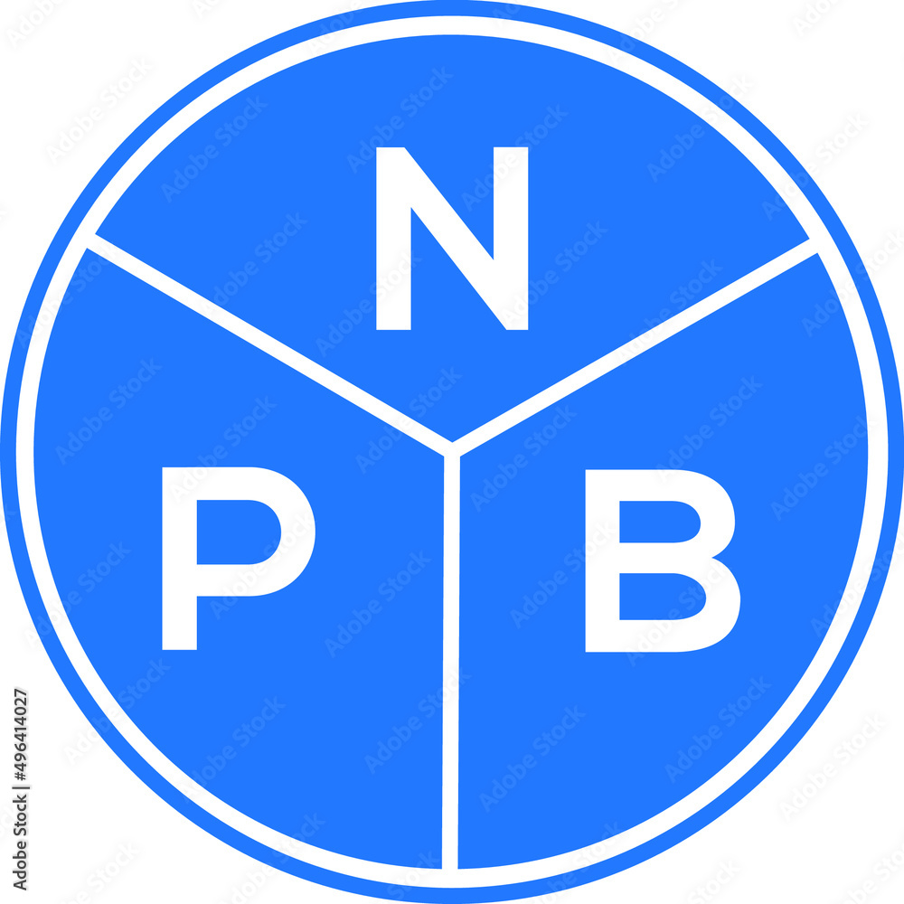 NPB letter logo design on white background. NPB creative circle letter logo concept. NPB letter design. NPB letter logo design on white background. NPB creative circle letter logo concept. NPB letter design.