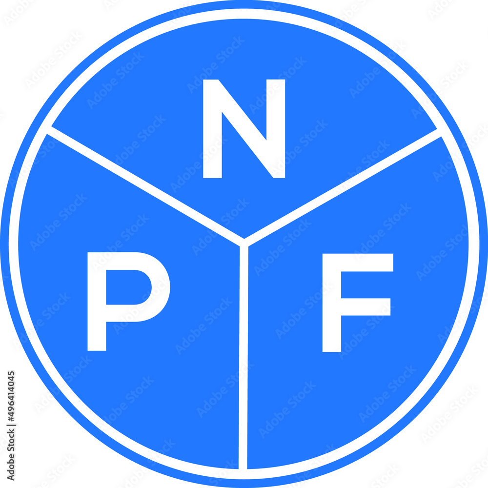 NPF letter logo design on white background. NPF creative circle letter logo concept. NPF letter design. NPF letter logo design on white background. NPF creative circle letter logo concept. NPF letter design.