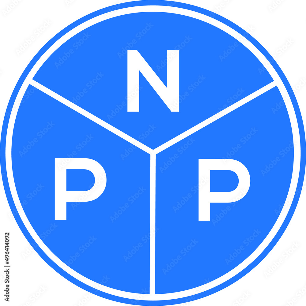 NPP letter logo design on white background. NPP creative circle letter logo concept. NPP letter design. NPP letter logo design on white background. NPP creative circle letter logo concept. NPP letter design.