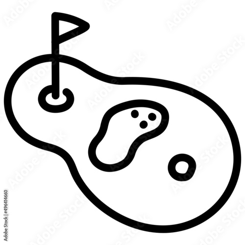 handdrawn bunker icon