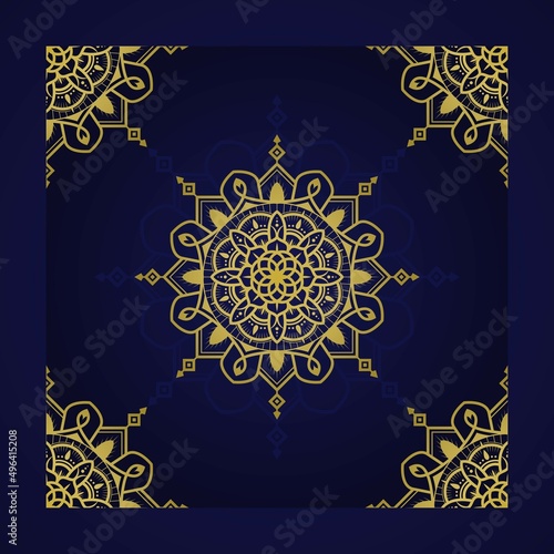 Gold Mandala Art for Ornamental
