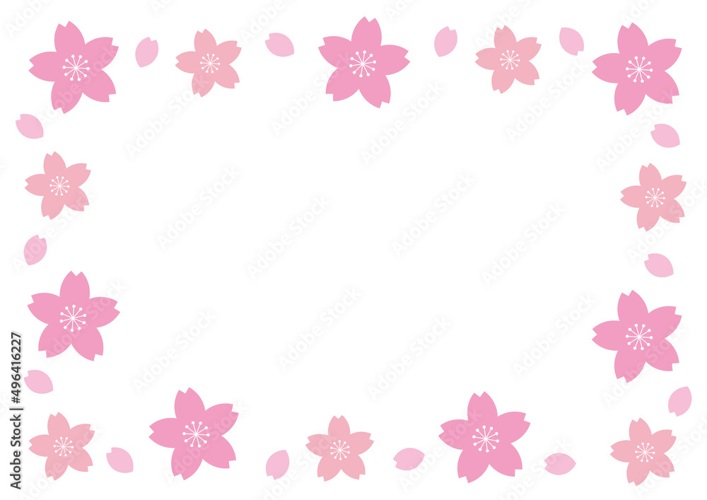 桜　フレーム  シンプル
