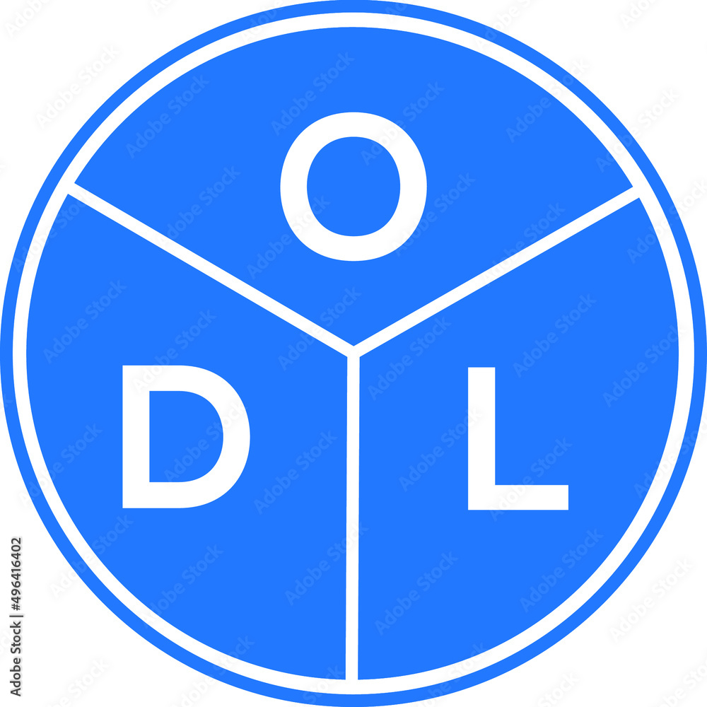 ODL letter logo design on white background. ODL creative circle letter logo concept. ODL letter design. ODL letter logo design on white background. ODL creative circle letter logo concept. ODL letter design.