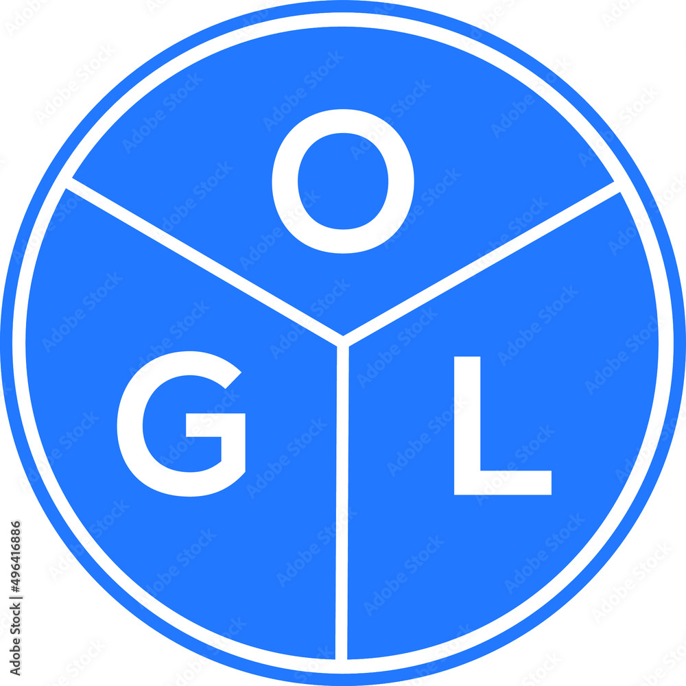 OGL letter logo design on white background. OGL creative circle letter logo concept. OGL letter design. OGL letter logo design on white background. OGL creative circle letter logo concept. OGL letter design.