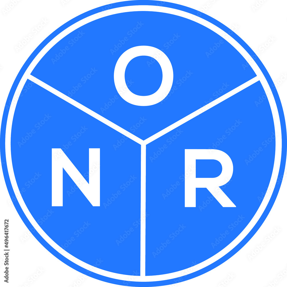 ONR letter logo design on white background. ONR creative circle letter logo concept. ONR letter design. ONR letter logo design on white background. ONR creative circle letter logo concept. ONR letter design.