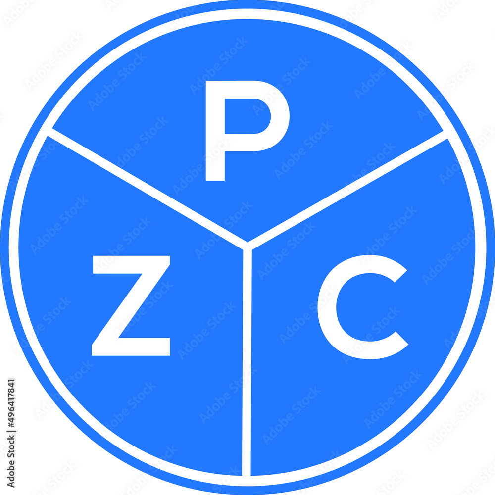 PZC letter logo design on white background. PZC creative circle letter logo concept. PZC letter design. PZC letter logo design on white background. PZC creative circle letter logo concept. PZC letter design.