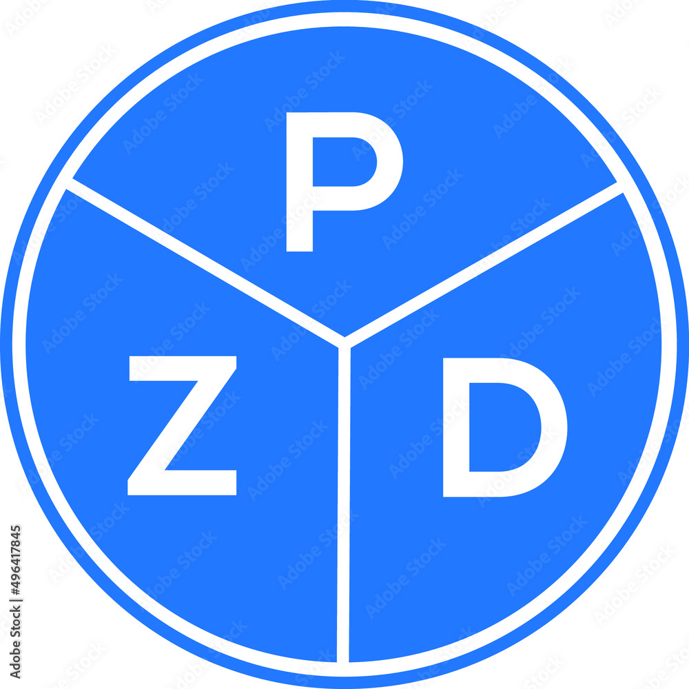 PZD letter logo design on white background. PZD creative circle letter logo concept. PZD letter design. PZD letter logo design on white background. PZD creative circle letter logo concept. PZD letter design.