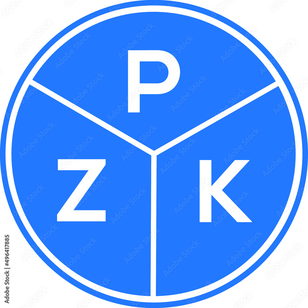 PZK letter logo design on white background. PZK creative circle letter logo concept. PZK letter design. PZK letter logo design on white background. PZK creative circle letter logo concept. PZK letter design.