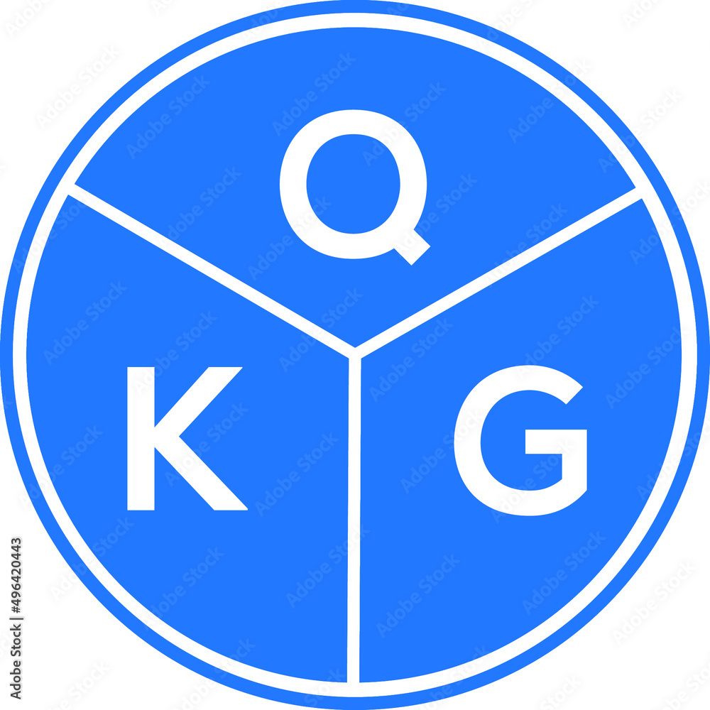 QKG letter logo design on white background. QKG creative circle letter logo concept. QKG letter design. QKG letter logo design on white background. QKG creative circle letter logo concept. QKG letter design.