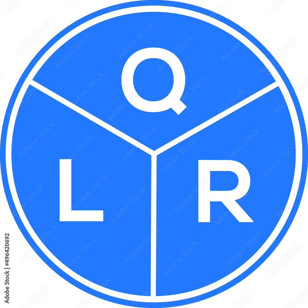 QLR letter logo design on white background. QLR creative circle letter logo concept. QLR letter design. QLR letter logo design on white background. QLR creative circle letter logo concept. QLR letter design.