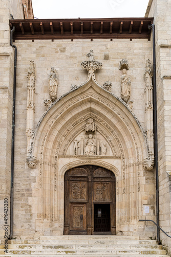 details of the buildings of the historic center of the city of Burgos, Spain © josevgluis